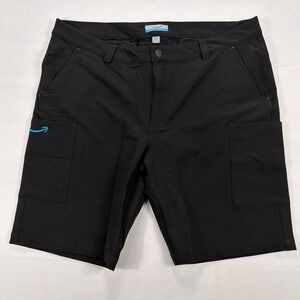 Amazon Logo Cargo Shorts Performance Stretch Techwear XXL Black Mens Outdoor